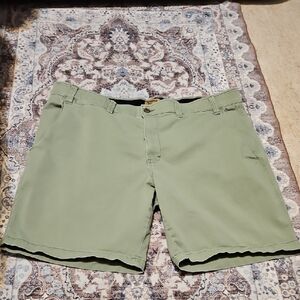 The Foundry Supply Co. Green Flat Front Men Shorts